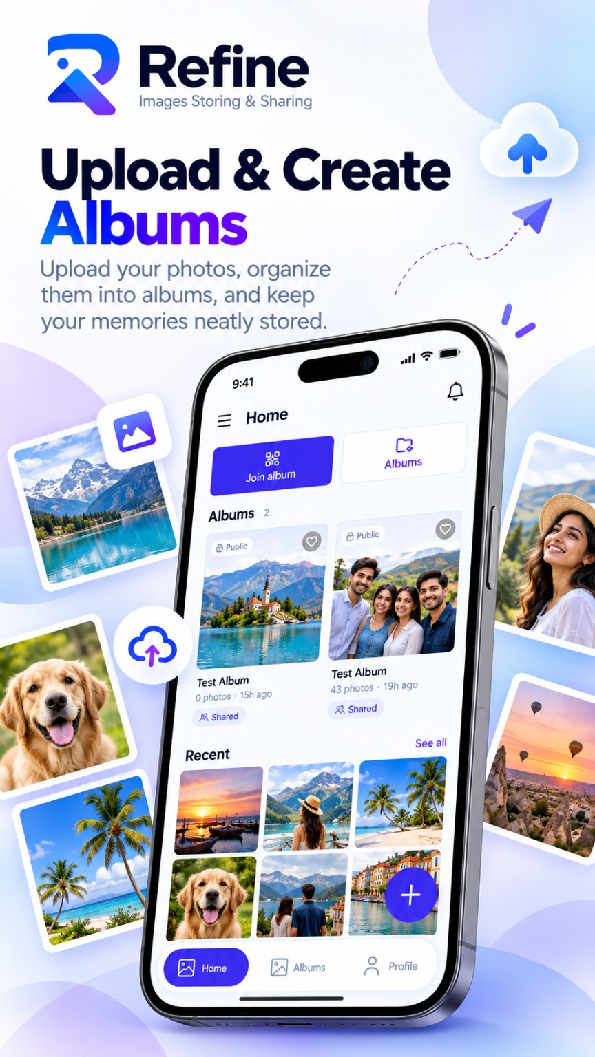 Refine app screen 1