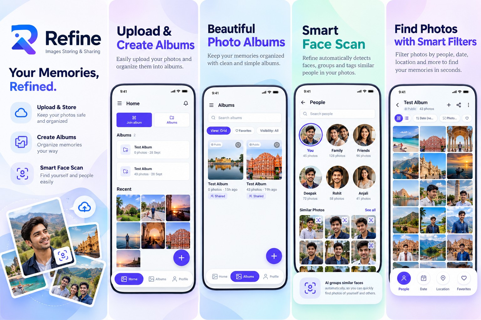 Refine — AI photo search and share, promotional banner